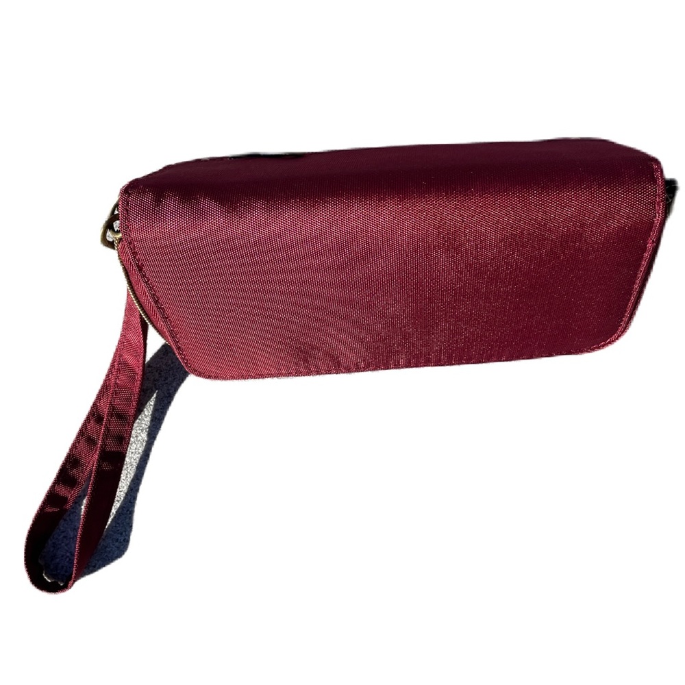 NWT Travelon wallet RFID protection clutch dark red burgundy maroon - Picture 4 of 11